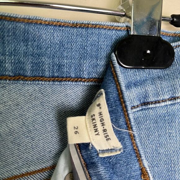 MADEWELL 9" High-Rise Skinny Jeans: Seamed Step-Hem Edition Style H5779 Size 26 - Picture 6 of 13